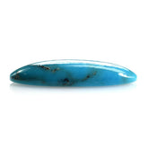 SLEEPING BEAUTY TURQUOISE PLAIN OVAL CAB (WITH MATRIX) (BLUE GREEN/AA/SI) 28.50X10.50MM 9.65 Cts.