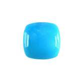 SLEEPING BEAUTY TURQUOISE PLAIN LENTIL CUSHION 7MM 1.26 Cts.