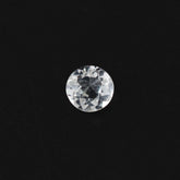 WHITE AQUAMARINE CUT ROUND 2.50MM 0.05 Cts.