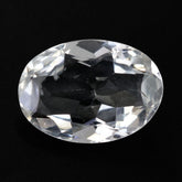 WHITE AQUAMARINE CUT OVAL 14X10MM 5.04 Cts.