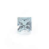 WHITE AQUAMARINE PRINCESS CUT SQUARE (C/CLEAN) 6.00X6.00MM 0.96 Cts.