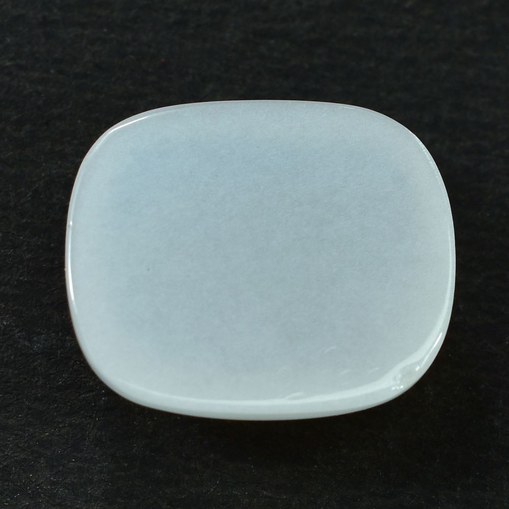 WHITE MOONSTONE PLAIN CUSHION CAB (MILKY WHITE) 15X12.50 MM 8.30 Cts.