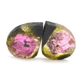 WATERMELON TOURMALINE SLICE 12.50X9.50MM 2.64 Cts. (Pair)