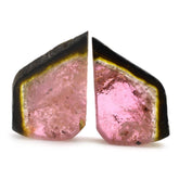 WATERMELON TOURMALINE SLICE 17.50X11MM 4.76 Cts. (Pair)