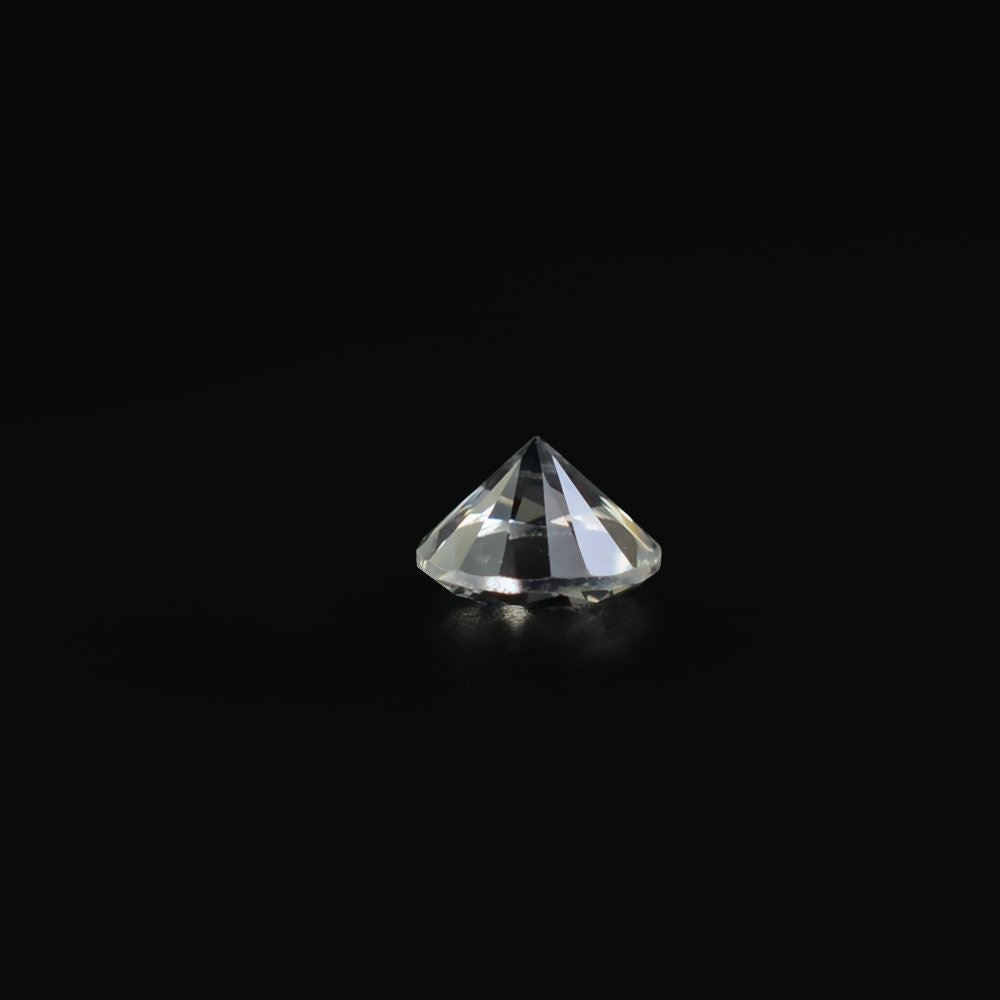 WHITE SAPPHIRE CUT ROUND (NATURAL) 4MM 0.28 Cts.