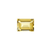 YELLOW BERYL CUT BAGUETTE (DARK) 8.00X6.00 MM 1.45 Cts.