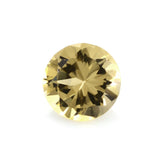 YELLOW AQUAMARINE DIAMOND CUT ROUND 7MM 1.17 Cts.