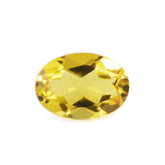 YELLOW AQUAMARINE BARREL CUT OVAL (SUPER YELLOW) 7X5MM 0.66 Cts.