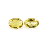 YELLOW AQUAMARINE BARREL CUT OVAL (SUPER YELLOW) 7X5MM 0.66 Cts.