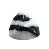 ZEBRA JASPER SUGAR LOAF TRILLION CAB 12X12MM 3.28 Cts.