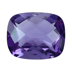 AFRICAN AMETHYST CHECKER CUT CUSHION 10.00X8.00 MM 2.58 Cts.