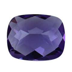 AFRICAN AMETHYST CHECKER CUT CUSHION 10.00X8.00 MM 2.58 Cts.