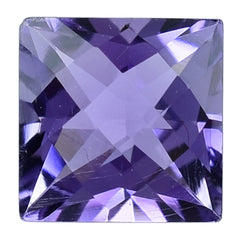 AFRICAN AMETHYST CHECKER CUT SQUARE (A) 6MM 1.20 Cts.