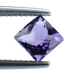 AFRICAN AMETHYST CHECKER CUT SQUARE (A) 6MM 1.20 Cts.