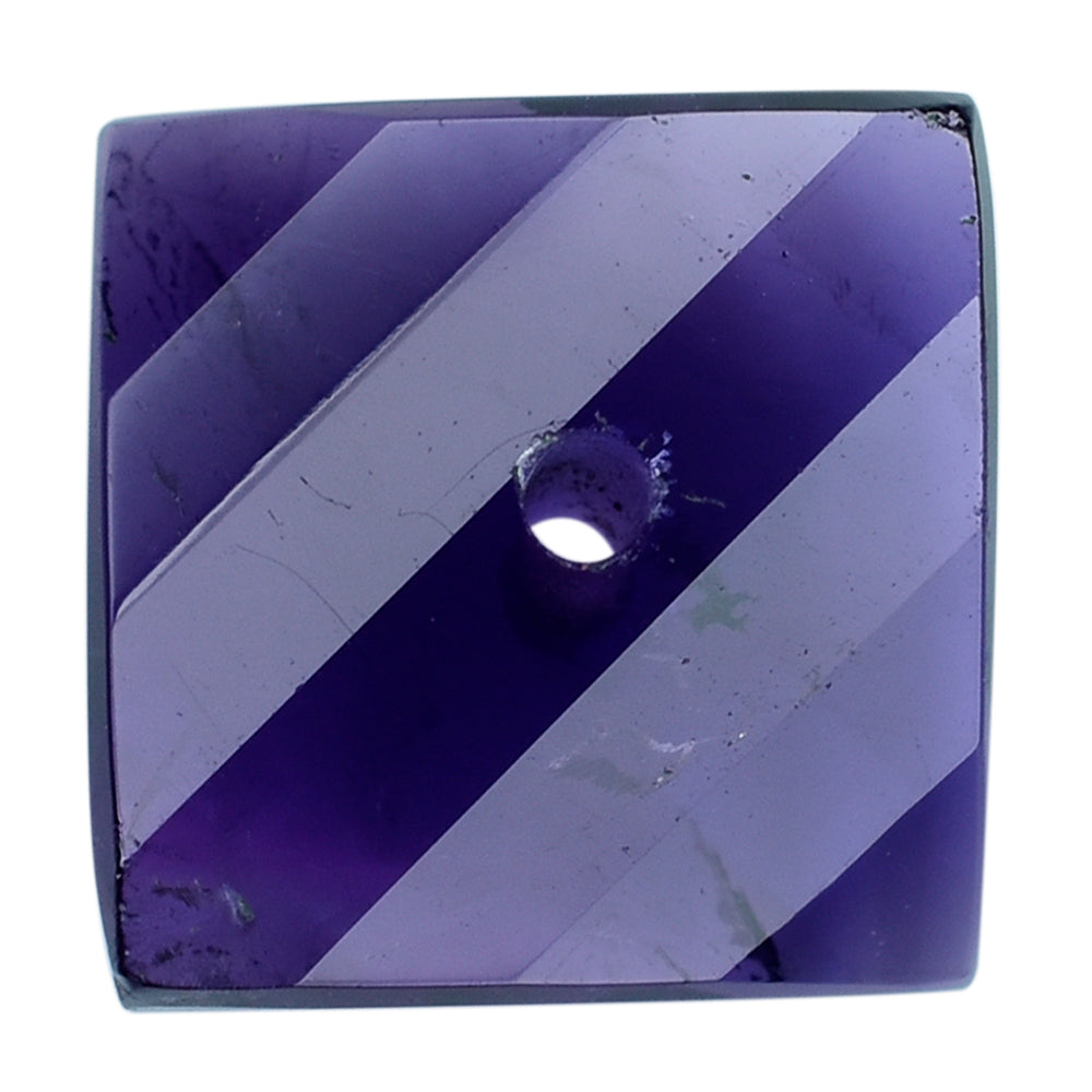 AFRICAN AMETHYST TWISTED & SQUARE 10MM (AAA/SI) (FULL DRILL 1.00MM) 4.03 Cts.