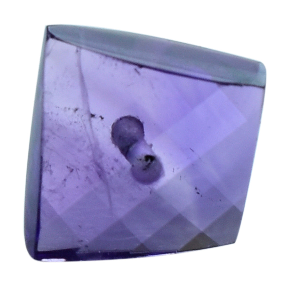 AFRICAN AMETHYST TWISTED & SQUARE 10MM (AAA/SI) (FULL DRILL 1.00MM) 4.03 Cts.