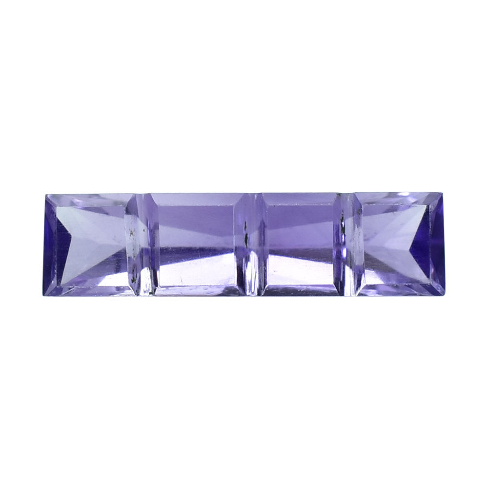 AFRICAN AMETHYST FANCY LAZER CARVED BAGUETTES 12X3MM 0.73 Cts.