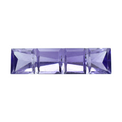 AFRICAN AMETHYST FANCY LAZER CARVED BAGUETTES 12X3MM 0.73 Cts.