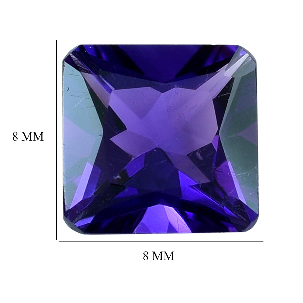 AFRICAN AMETHYST CUT SQUARE - OCTAGON (AAA) 8MM 1.88 Cts.