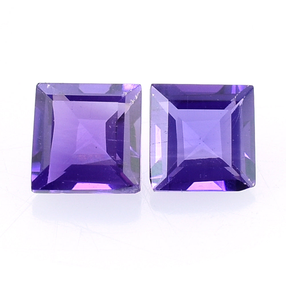 AFRICAN AMETHYST CUT SQUARE (AA) 3.50MM 0.24 Cts.