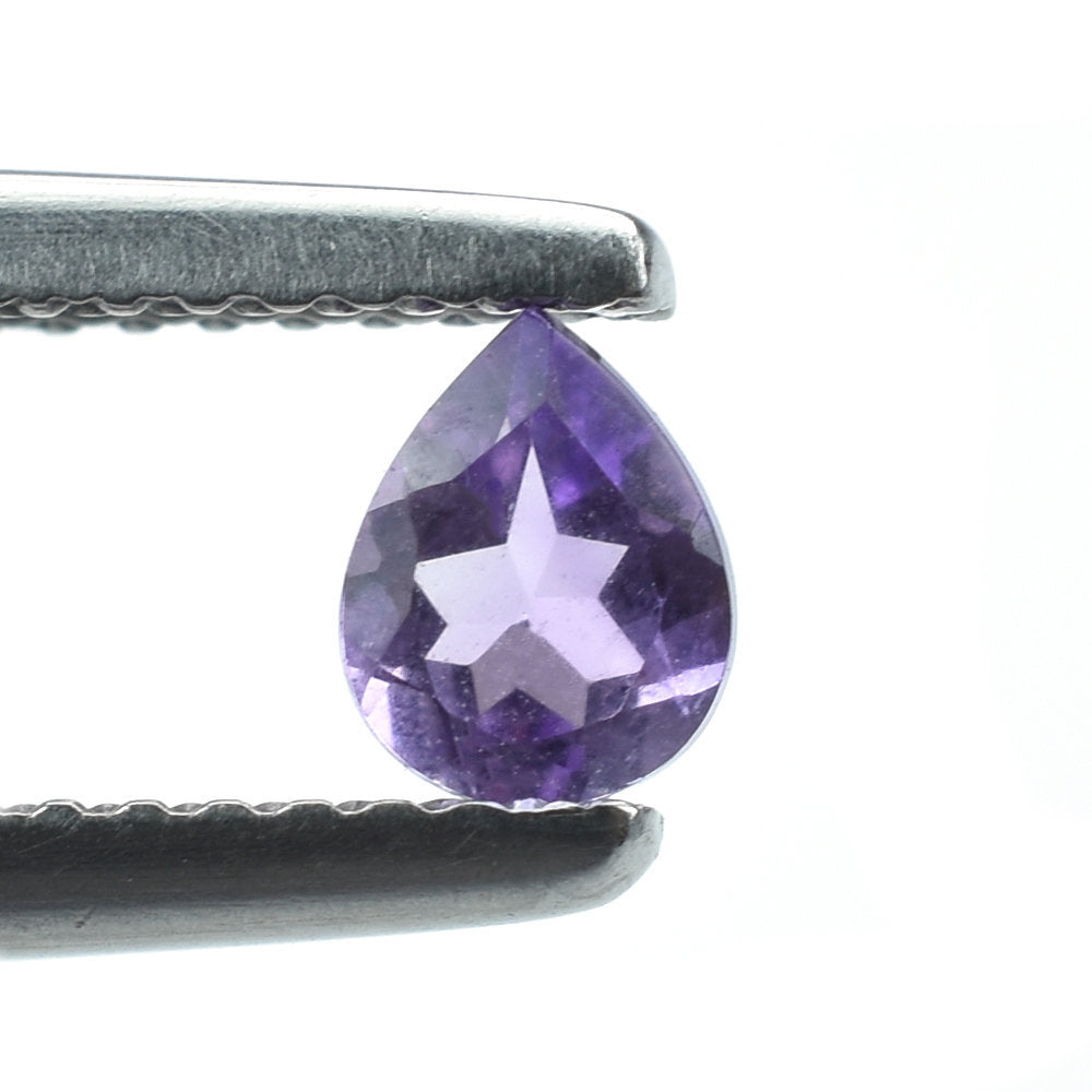 AMETHYST AFRICAN CUT PEAR (A) 5.00X4.00MM 0.28 Cts.