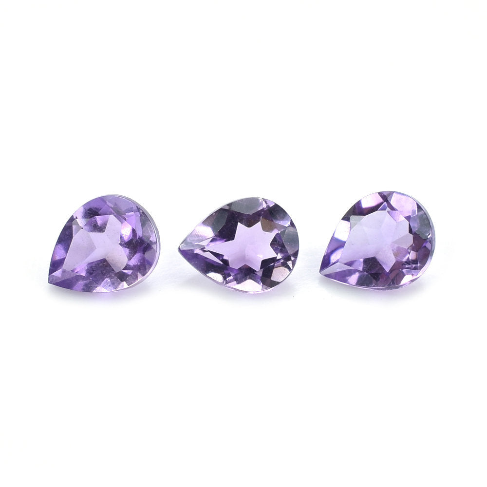 AMETHYST AFRICAN CUT PEAR (A) 5.00X4.00MM 0.28 Cts.