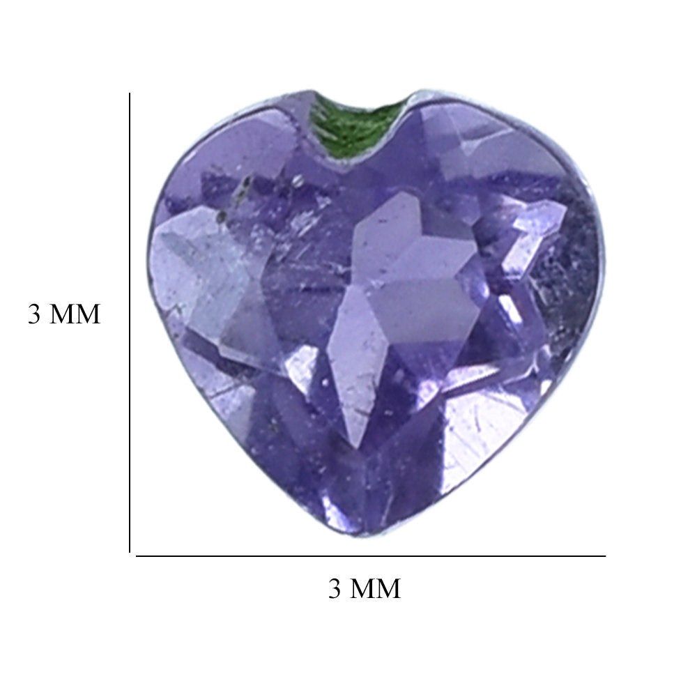 AFRICAN AMETHYST CUT HEART 3MM 0.12 Cts.