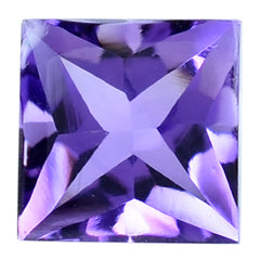 AFRICAN AMETHYST BUFFTOP PRINCESS CUT SQUARE (AAA) 6MM 1.21 Cts.