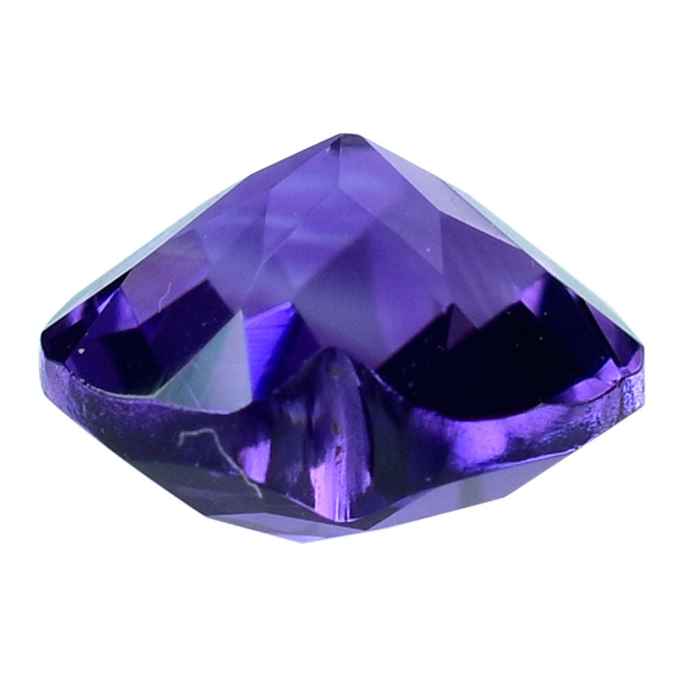 AFRICAN AMETHYST CHECKER CUT HEART 7MM (AAA/CLEAN) 1.19 Cts.