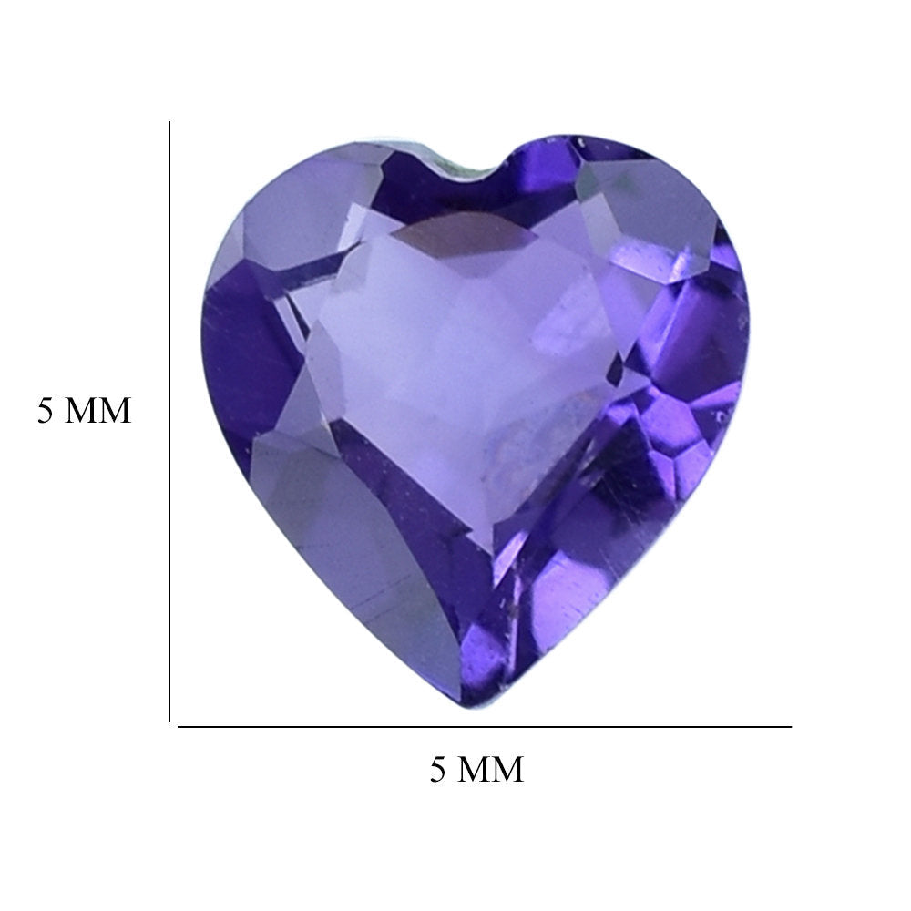 AFRICAN AMETHYST CUT HEART 5MM 0.43 Cts.