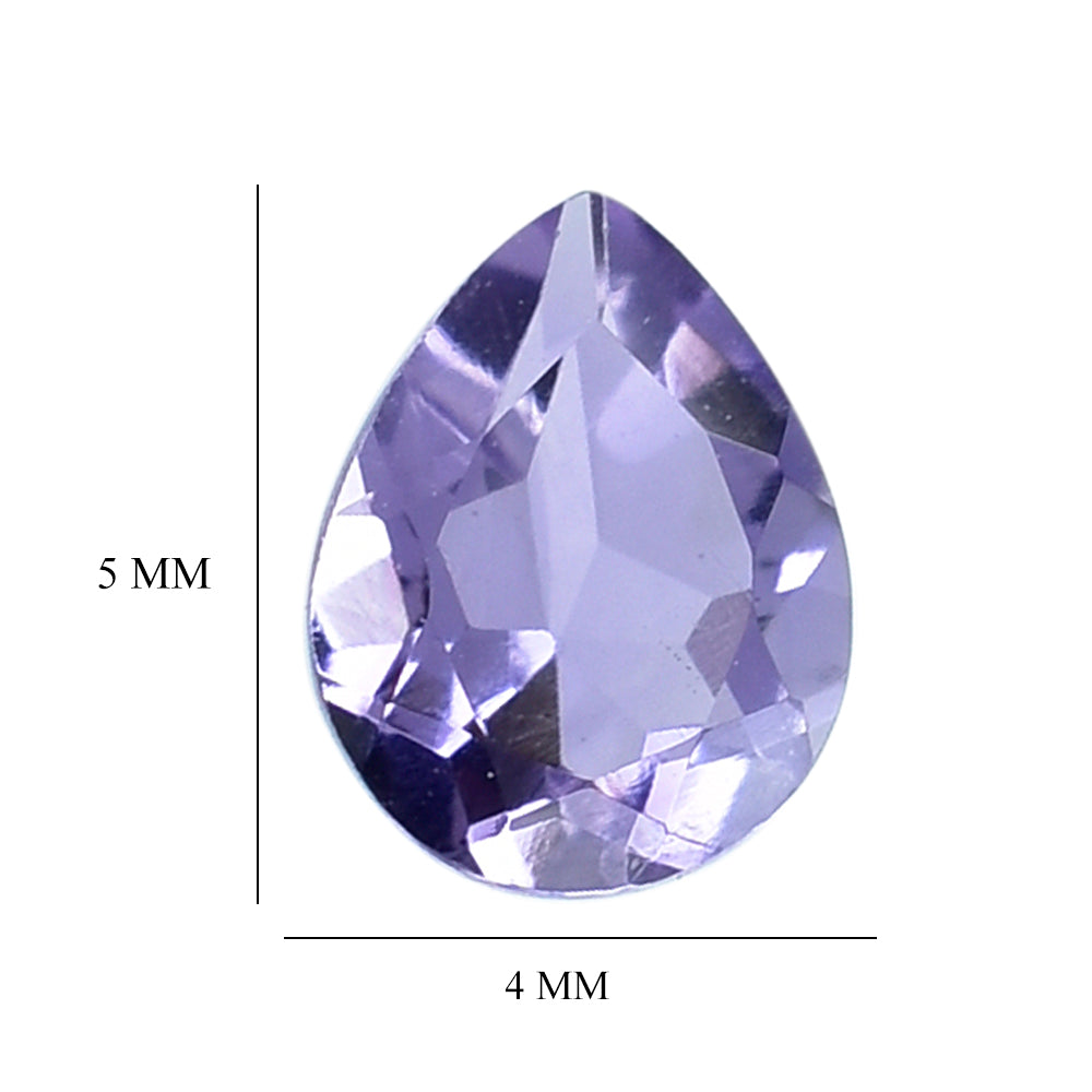 AFRICAN AMETHYST CUT PEAR 5X4MM 0.28 Cts.