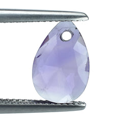 AFRICAN AMETHYST ROSE CUT BRIOLETTE PEAR (AA/SI) 12X8MM 2.03 Cts.