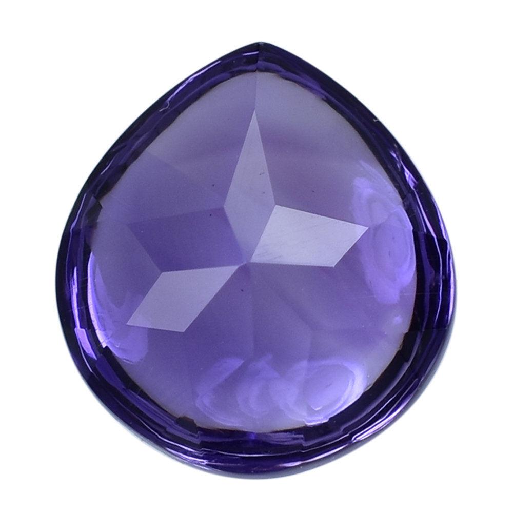 AFRICAN AMETHYST BUFFTOP PEAR (AA) 10X9MM 3.15 Cts.