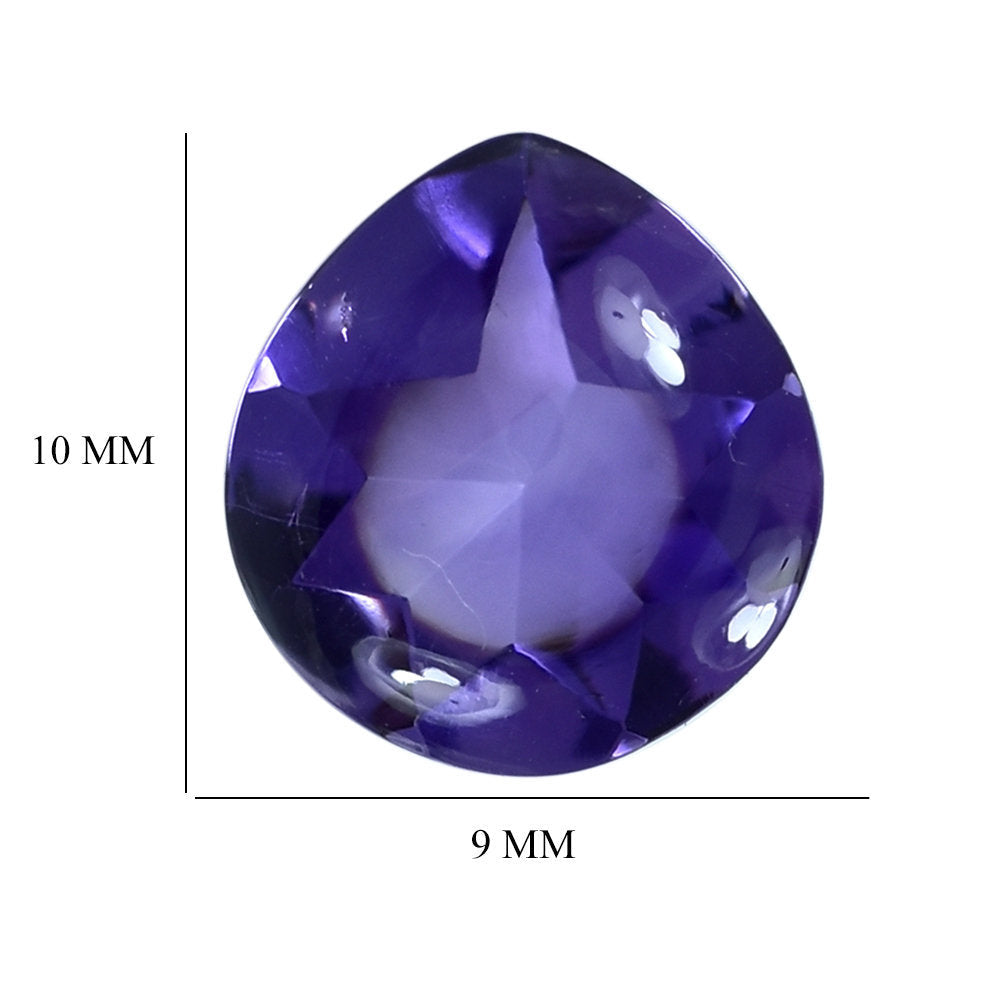 AFRICAN AMETHYST BUFFTOP PEAR (AA) 10X9MM 3.15 Cts.