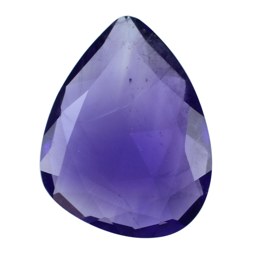 AFRICAN AMETHYST ROSE CUT BACK IRREGULAR PEAR 13.50X10.50MM 3.01 Cts.