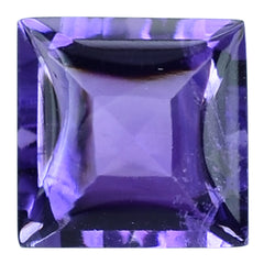 AFRICAN AMETHYST BUFFTOP SQUARE (AA/SI) 8MM 2.55 Cts.