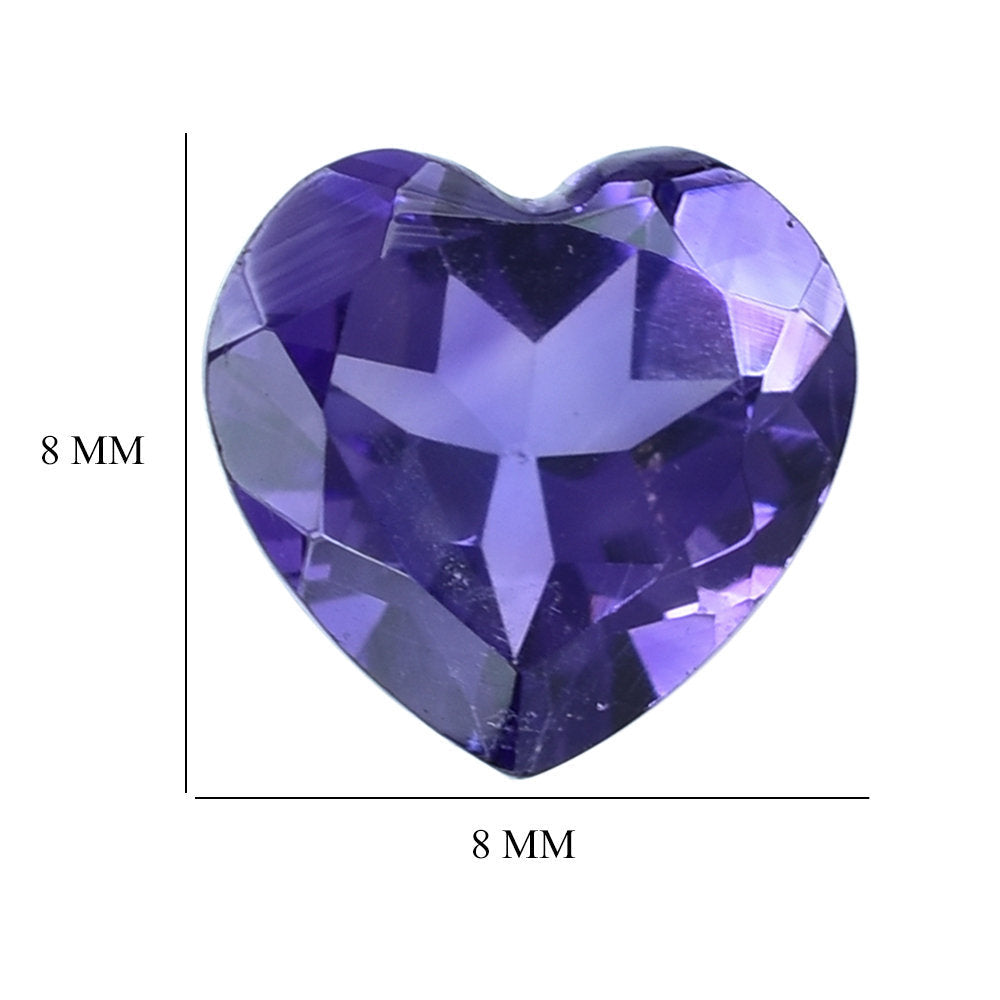 AFRICAN AMETHYST CUT HEART (AA/SI) 8.00MM 1.46 Cts.