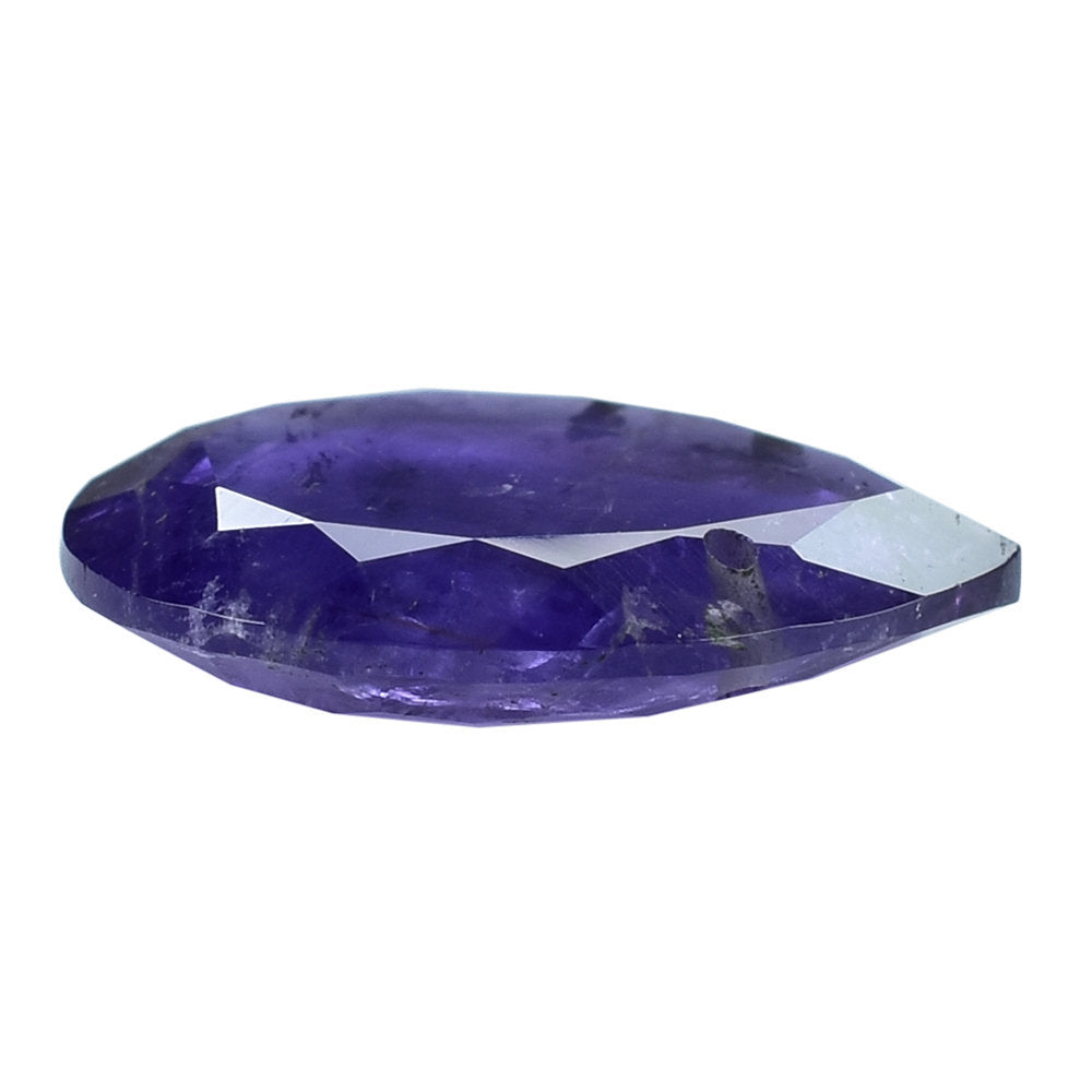 AFRICAN AMETHYST BOTH SIDE TABLE CUT PEAR (TWO FULL DRILL 1.00MM) (AAA/HI) 21X19.45MM 13.02 Cts.