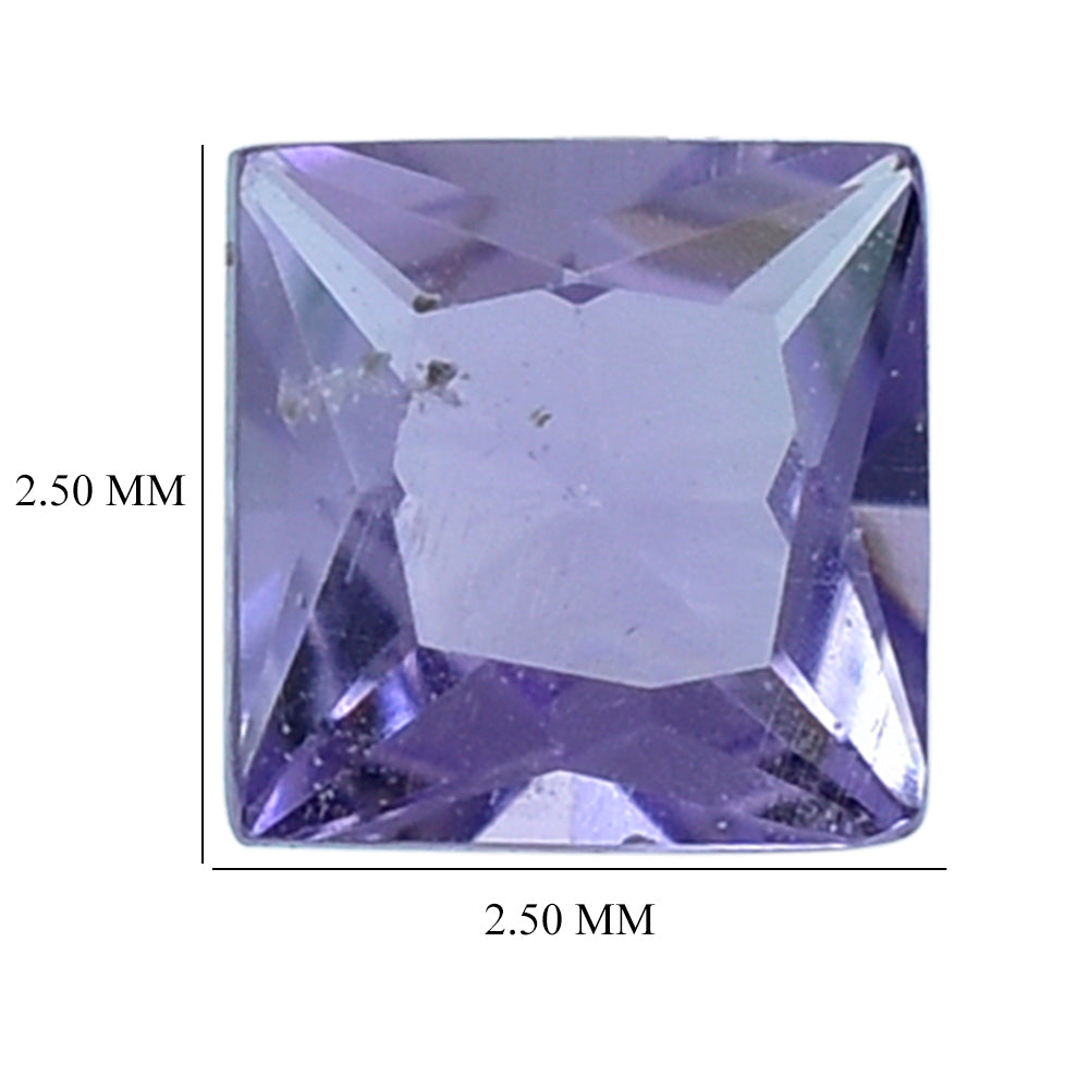 AFRICAN AMETHYST PRINCESS CUT SQUARE (AA) 2.50MM 0.09 Cts.