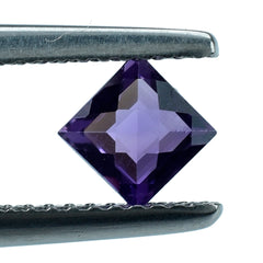 AFRICAN AMETHYST CHECKER CUT SQUARE 4.50MM 0.49 Cts.