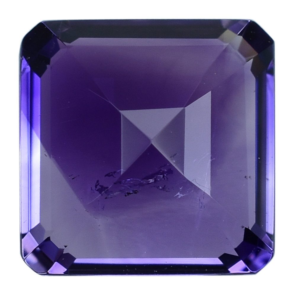 AFRICAN AMETHYST CUT SQUARE - OCTAGON 9.00MM (AAA/SI) 3.40 Cts.