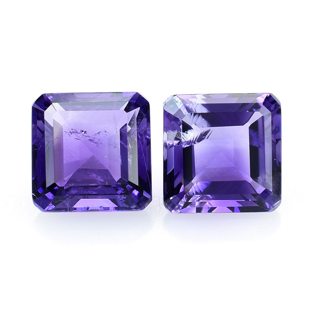 AFRICAN AMETHYST CUT SQUARE - OCTAGON 9.00MM (AAA/SI) 3.40 Cts.