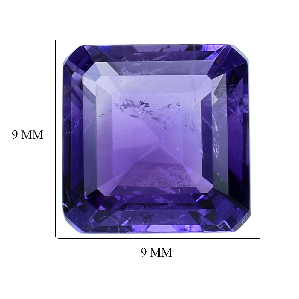 AFRICAN AMETHYST CUT SQUARE - OCTAGON 9.00MM (AAA/SI) 3.40 Cts.