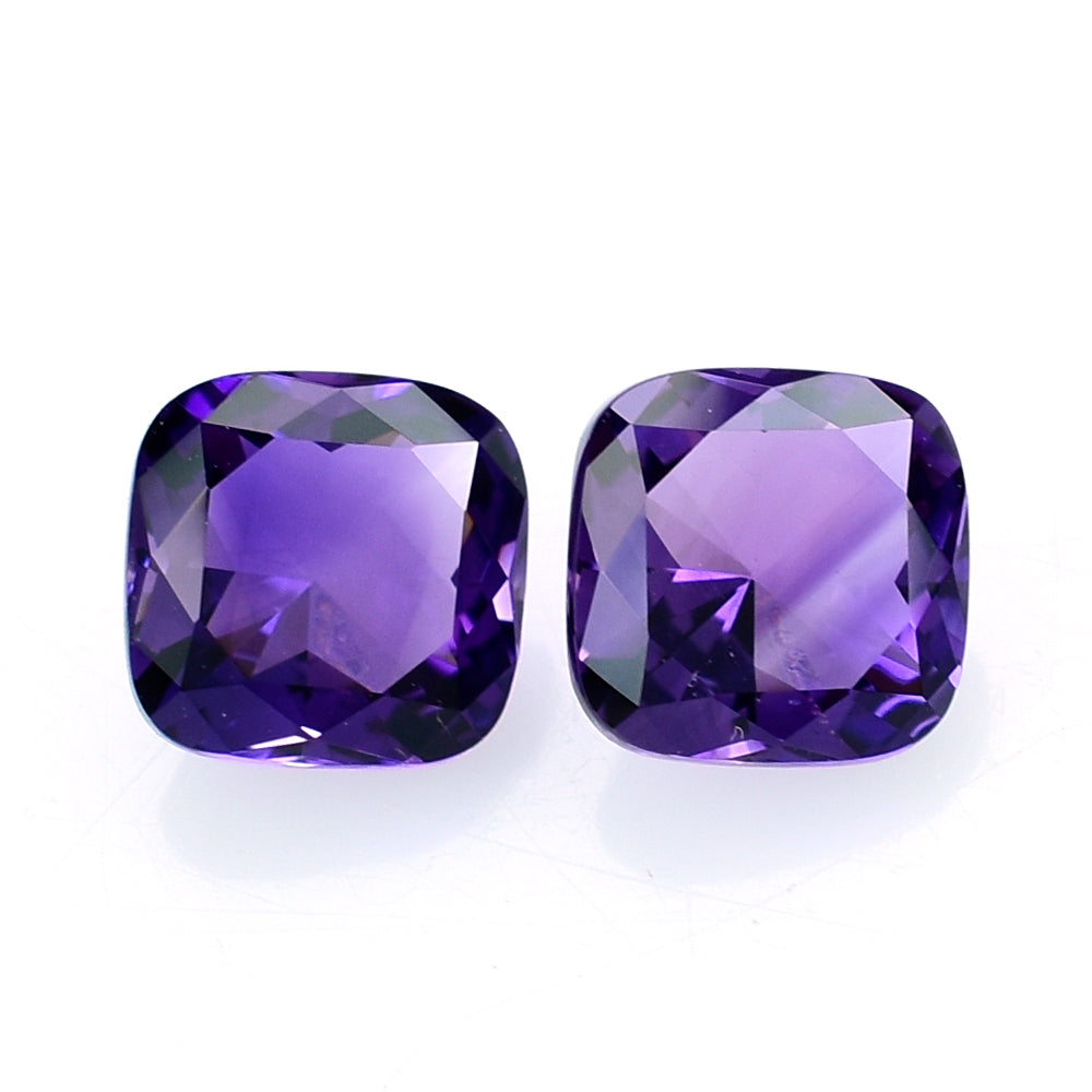 AFRICAN AMETHYST PRINCESS CUT CUSHION 6.00MM 0.96 Cts.