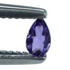 AFRICAN AMETHYST CHECKER CUT PEAR (AA) 5X3MM 0.22 Cts.