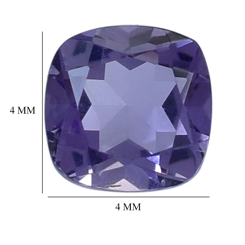 AFRICAN AMETHYST CUT CUSHION (AA) 4.00X4.00 MM 0.29 Cts.