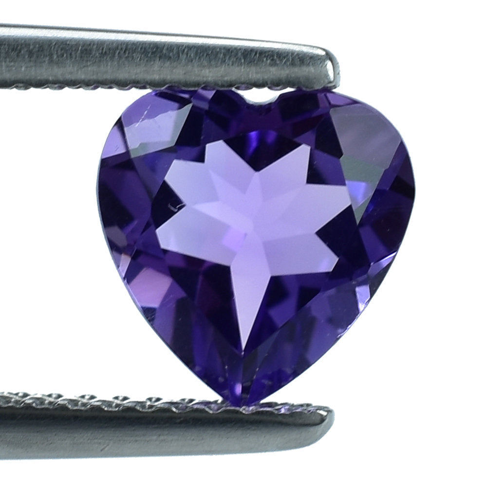 AFRICAN AMETHYST CUT HEART 8.00MM 1.55 Cts.