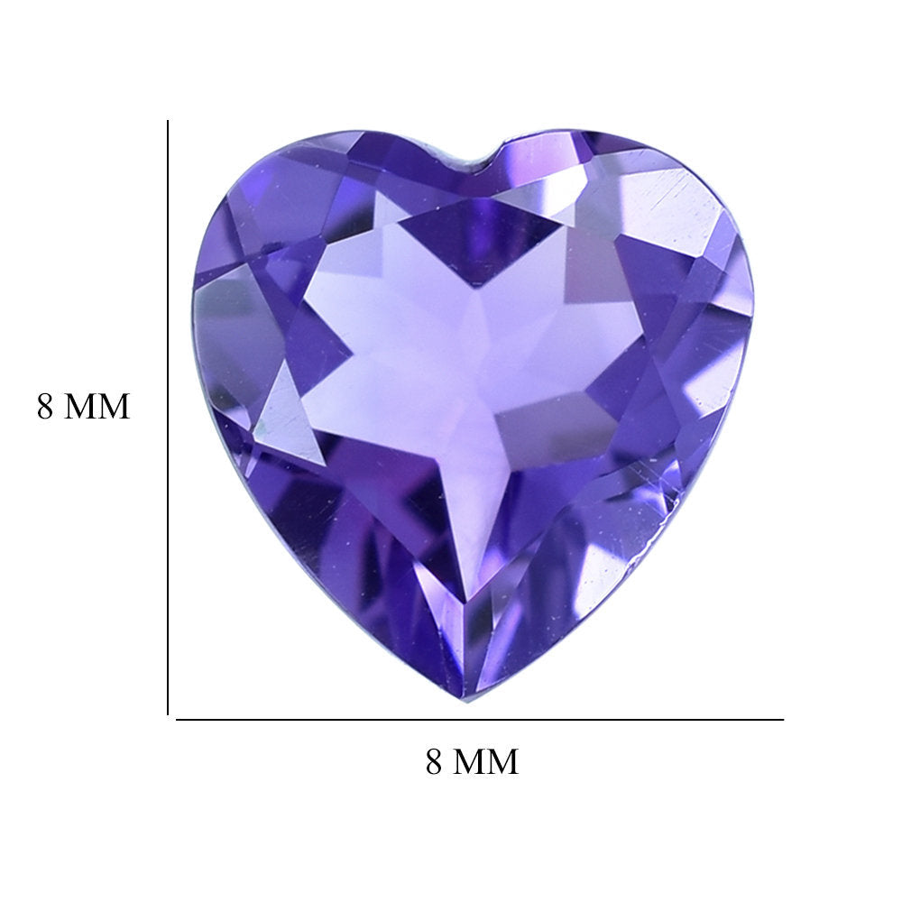 AFRICAN AMETHYST CUT HEART 8.00MM 1.55 Cts.