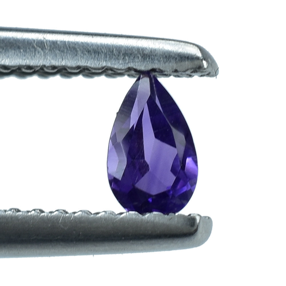 AFRICAN AMETHYST CUT PEAR (AA) 5X3MM 0.20 Cts.