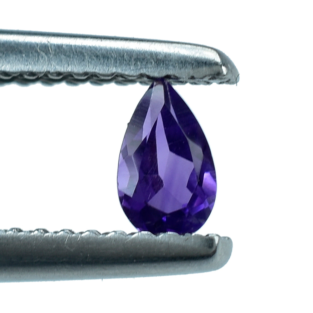 AFRICAN AMETHYST CUT PEAR (AA) 5X3MM 0.20 Cts.